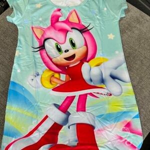 NEW SONIC THE HEDGE HOG SLEEP DRESS SIZE 2-6 YEARS 14 AVAILABLE